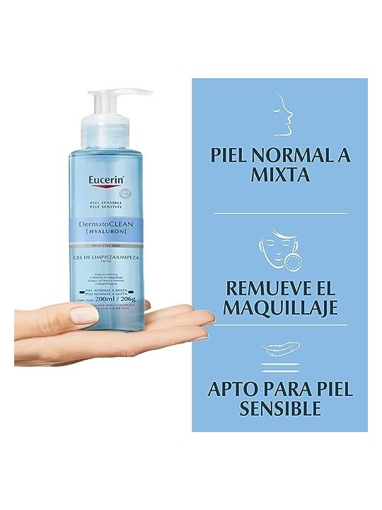 Eucerin DERMATOCLEAN gel detergente 200ml unisex