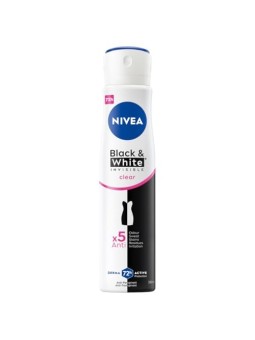 NIVEA Black & White Invisible Clear antitraspirante spray 48h 250ml