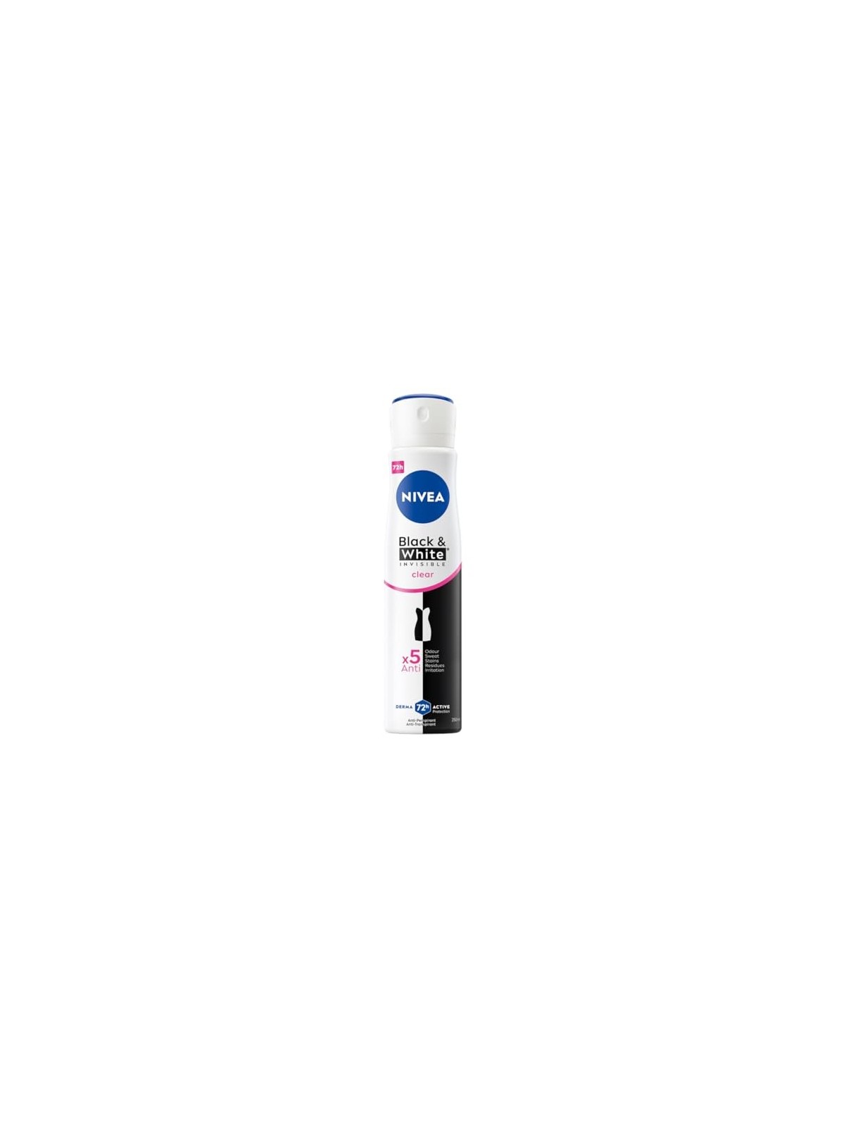 NIVEA Black & White Invisible Clear antitraspirante spray 48h 250ml
