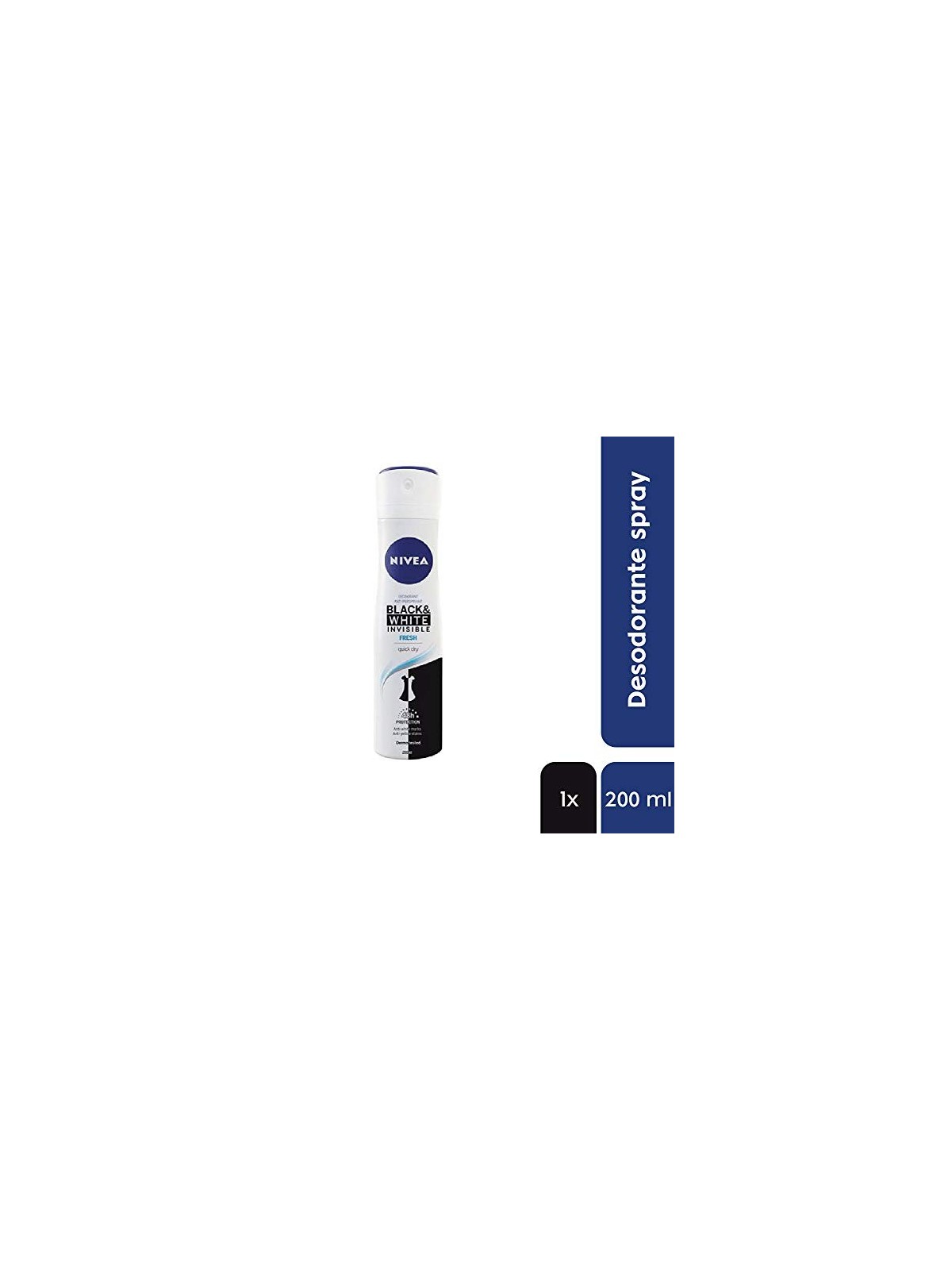 Nivea BLACK & WHITE INVISIBLE FRESH Deodorante Spray 200ml Donna