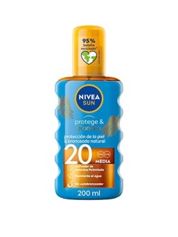 Nivea Sun Spray Solare Proteggi e Bronza Spf20 200ml Unisex