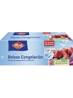 Albal Medium Triple Layer Sacchetto Congelazione 40 Unit Unisex
