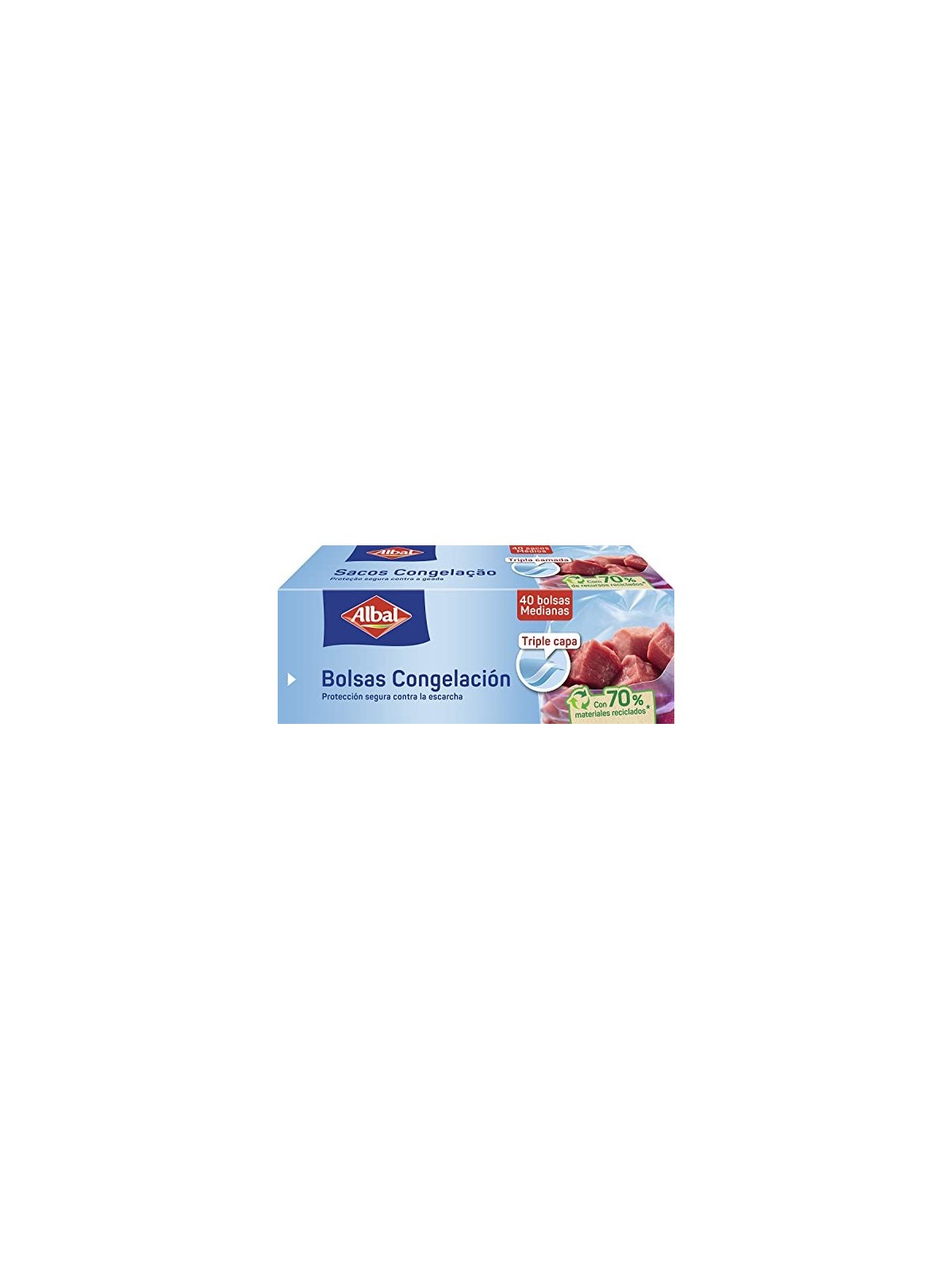 Albal Medium Triple Layer Sacchetto Congelazione 40 Unit Unisex