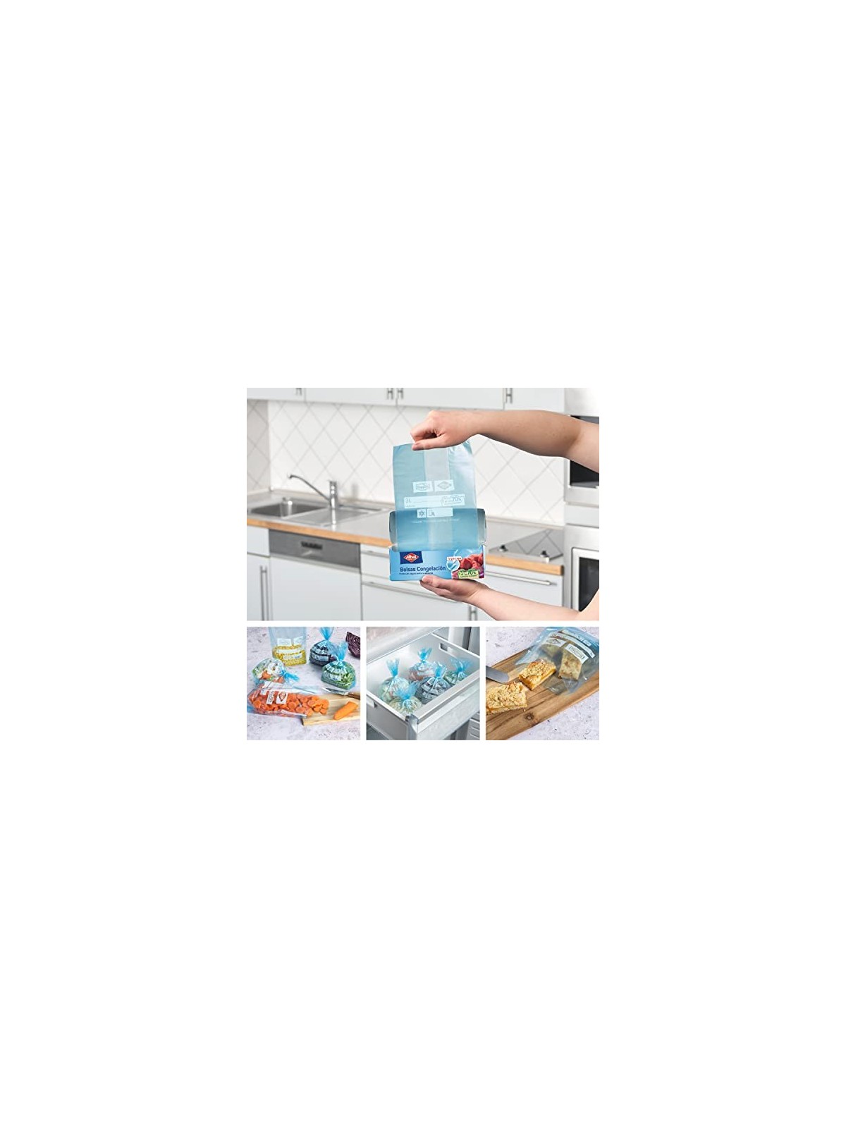 Albal Medium Triple Layer Sacchetto Congelazione 40 Unit Unisex