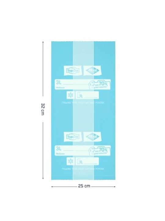 Albal Medium Triple Layer Sacchetto Congelazione 40 Unit Unisex