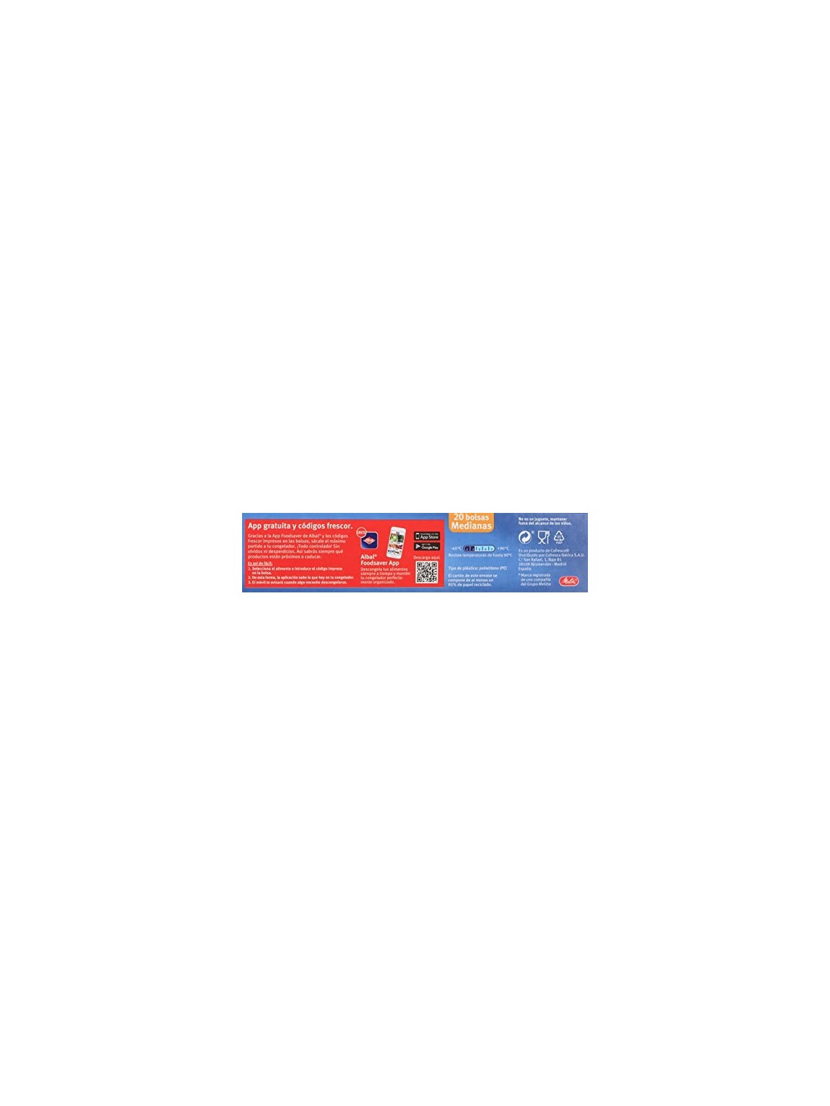 Albal Sacchetti di Congelazione Ermotici Medi 20 U unisex