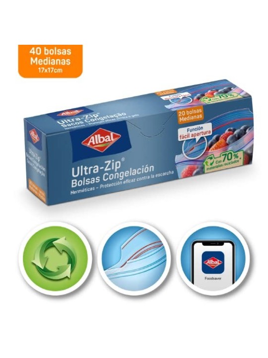 Albal Sacchetti di Congelazione Ermotici Medi 20 U unisex