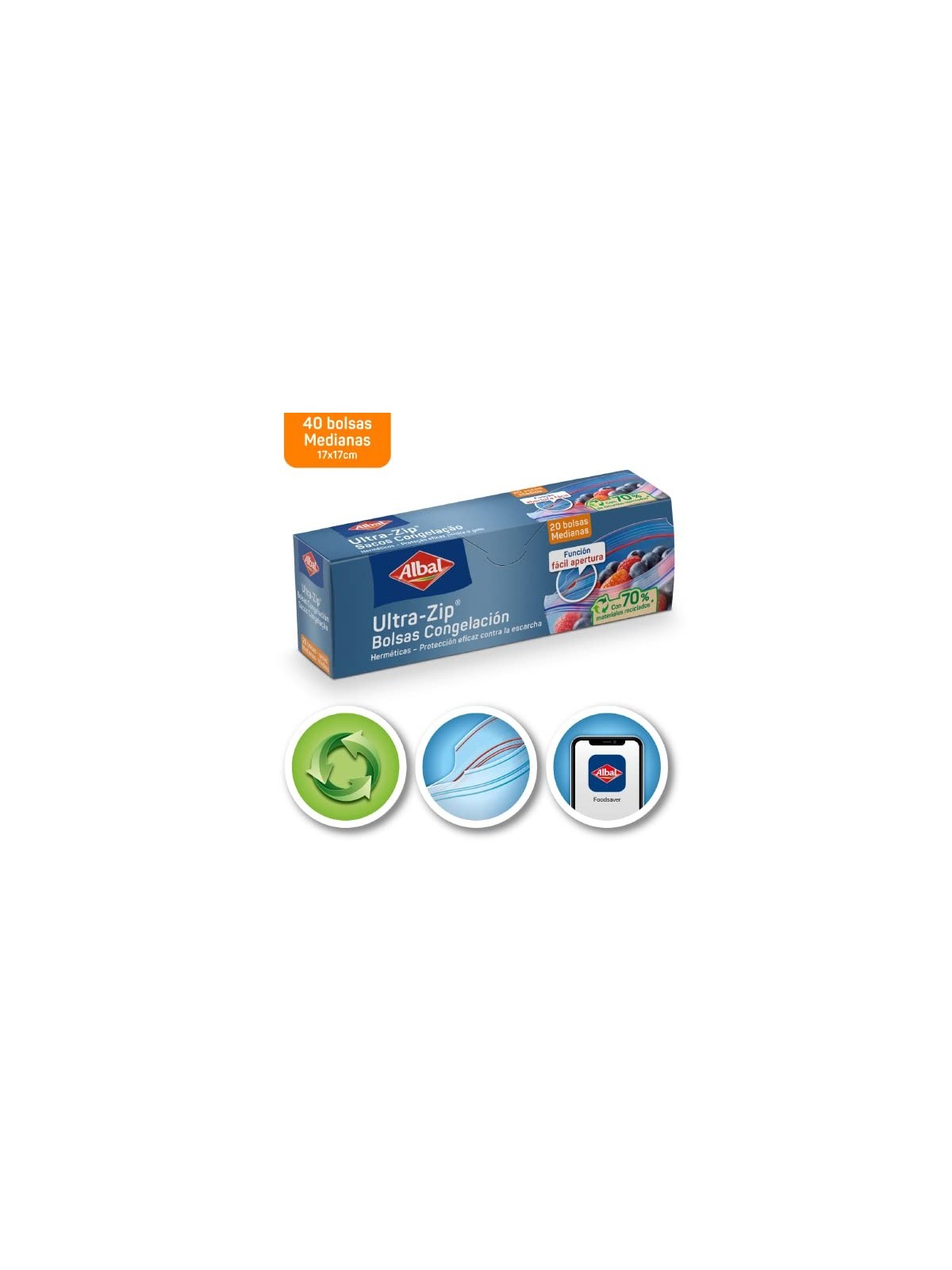 Albal Sacchetti di Congelazione Ermotici Medi 20 U unisex