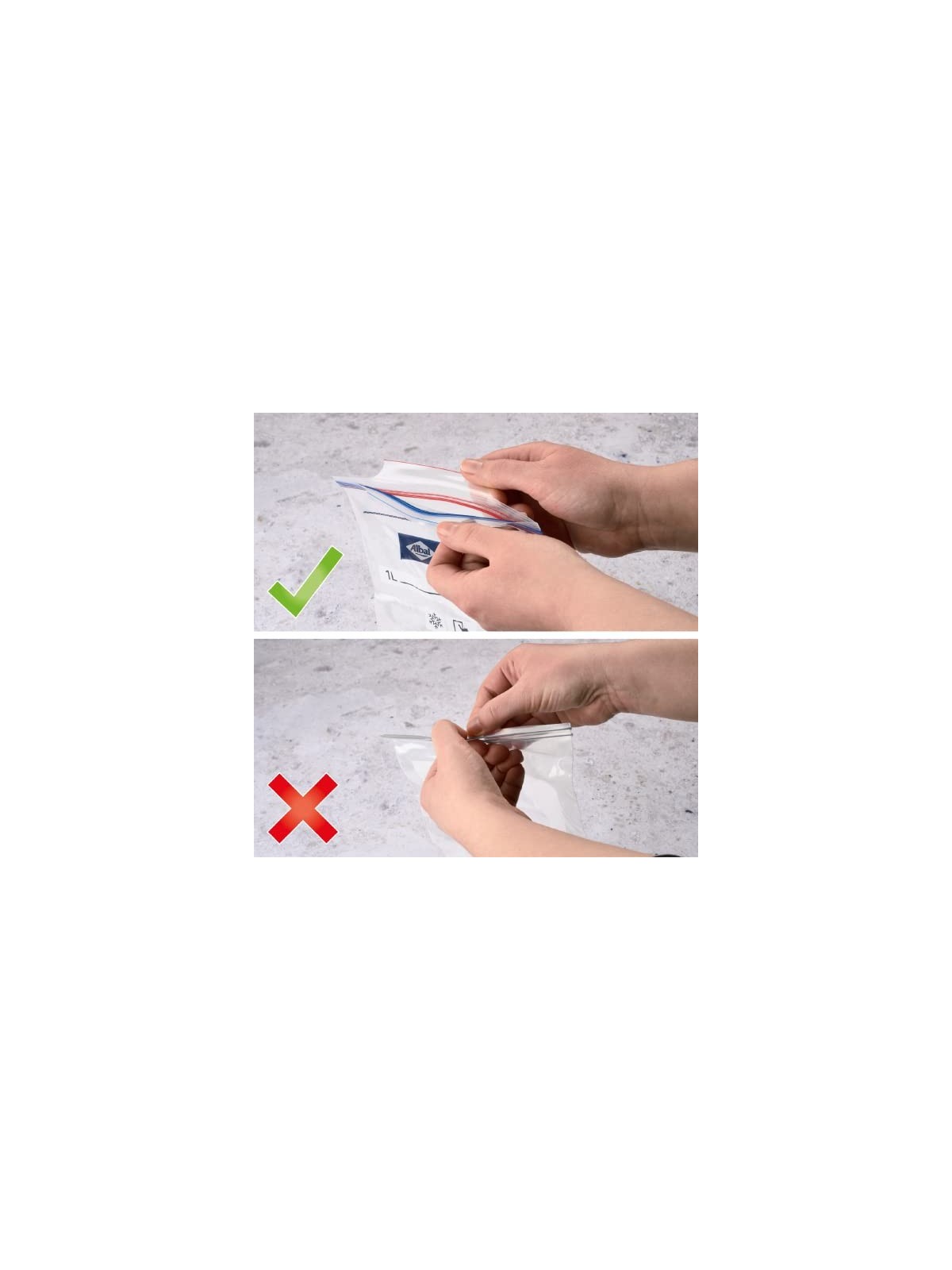 Albal Sacchetti di Congelazione Ermotici Medi 20 U unisex