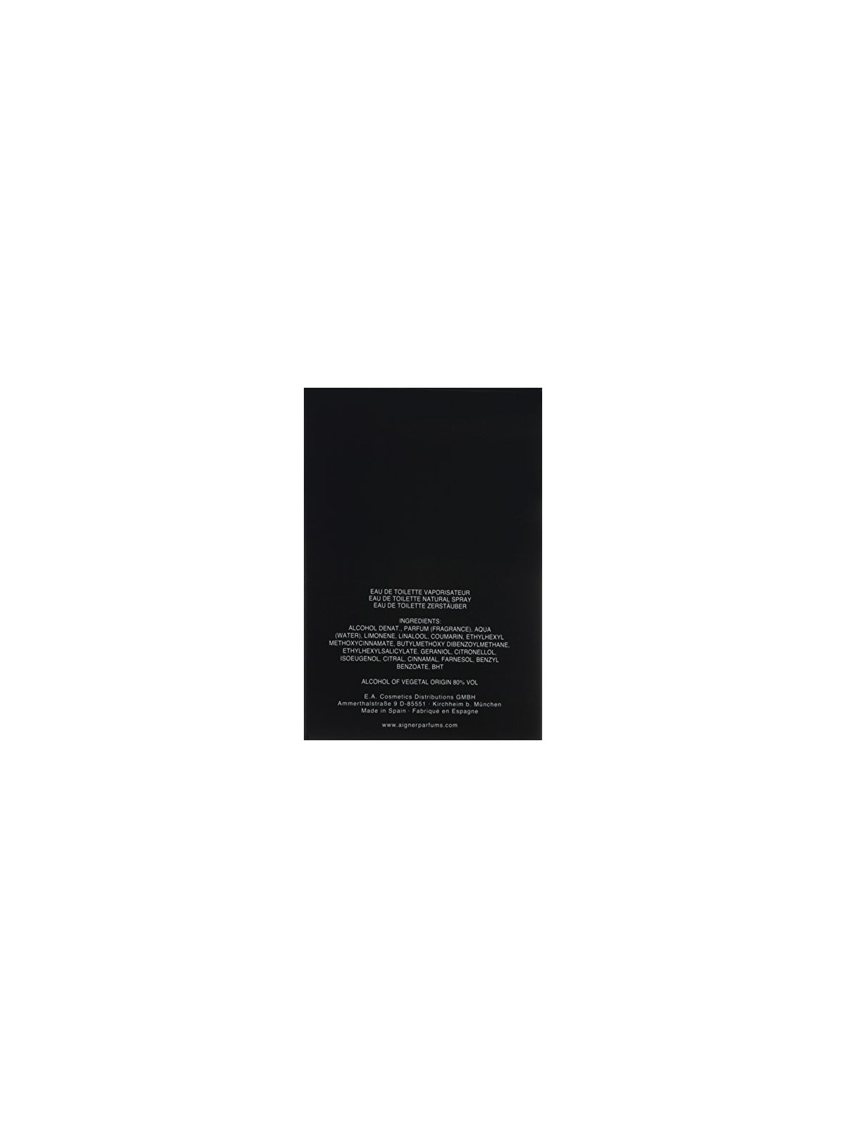 Aigner Parfums Aigner n 1 eau de toilette intenso uomo 100ml