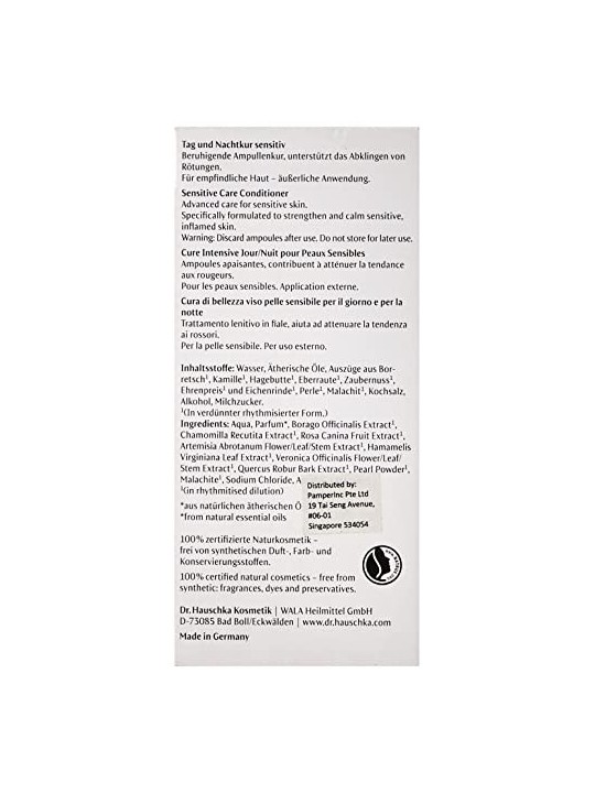 Dr Hauschka Sensitive Care Conditioner 10 pz Trattamento per la pelle sensibile donna 10ml