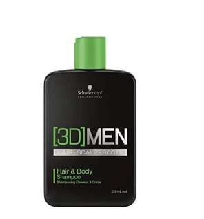 Schwarzkopf Professional Shampoo 3D per capelli e corpo Shampoo e bagnoschiuma per uomo 250ml