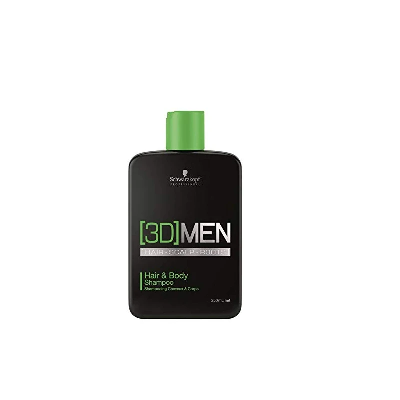 Schwarzkopf Professional Shampoo 3D per capelli e corpo Shampoo e bagnoschiuma per uomo 250ml