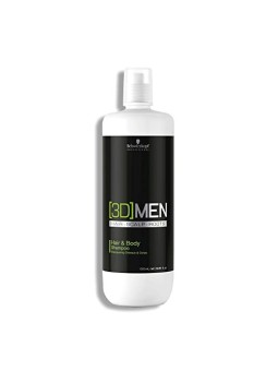 Schwarzkopf 3D MEN Shampoo per Capelli e Corpo 1000ml Uomo