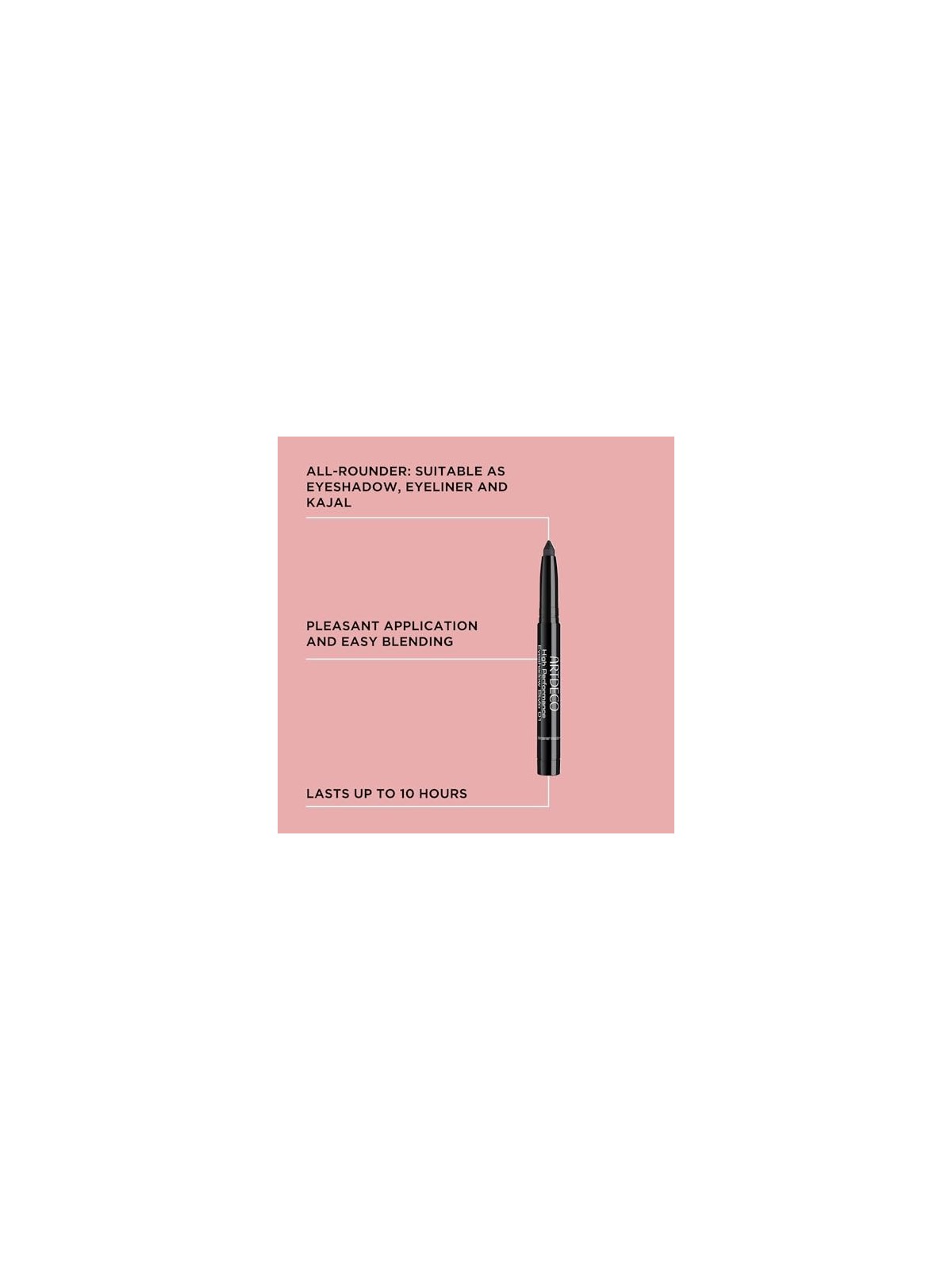 Artdeco High Performance Eyeshadow Waterproof Stylo 1,4g Numero 01 Black