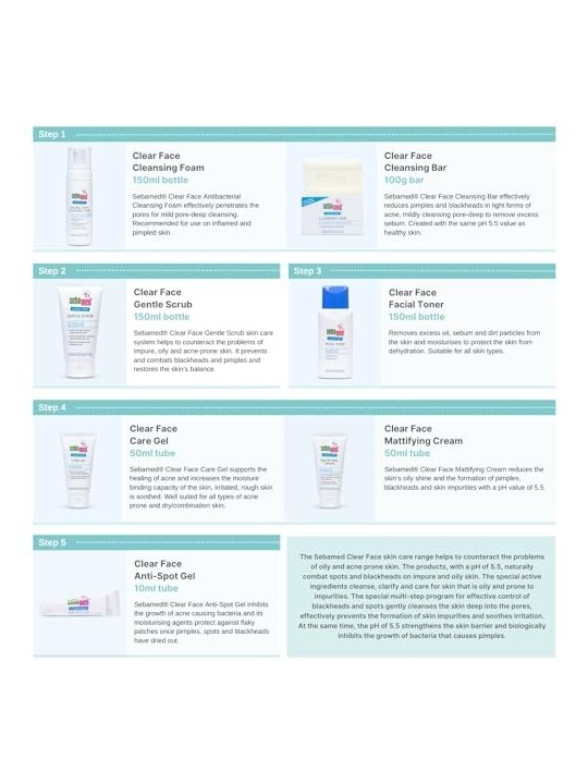 Sebamed Clear Face Mattifying Cream unisex 50ml