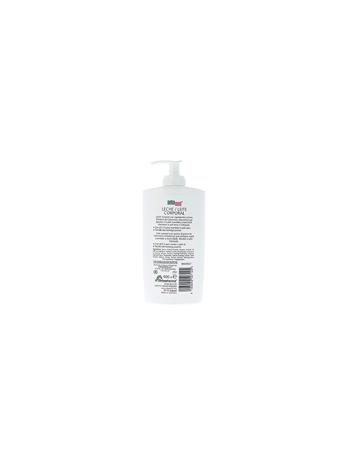Sebamed PIEL SECA Y SENSIBLE lociï¿½ï¿½n enriquecida 400ml unisex