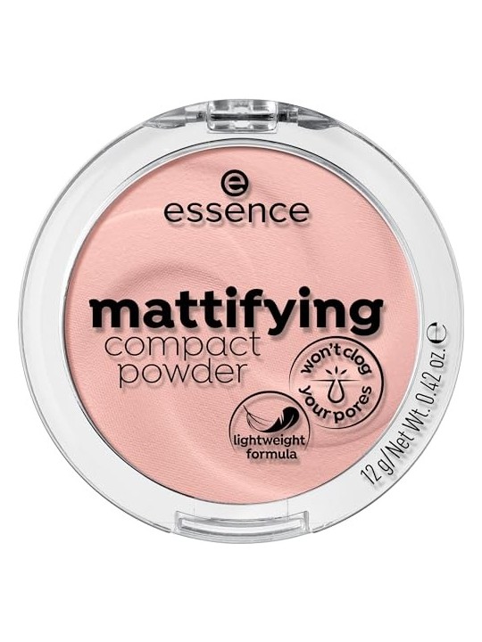 Essence Cipria Compatta Mattificante 12 g 10 Light Beige donna