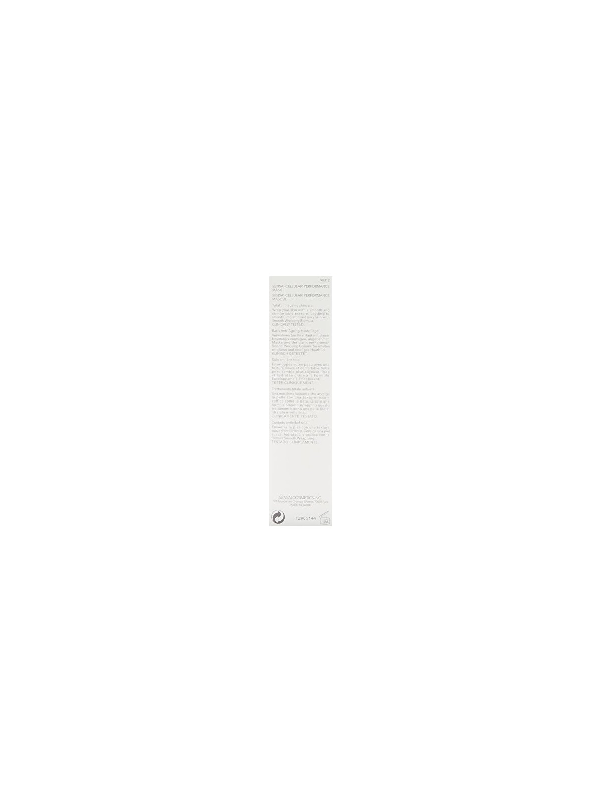 Maschera Sensai Cp CELLULAR PERFORMANCE donna 100ml