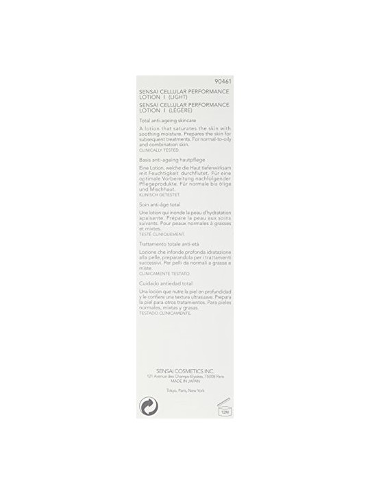 Sensai Cellular Perf. Lotion I donna 125ml Light - For Normal To Oily And Combination Skin