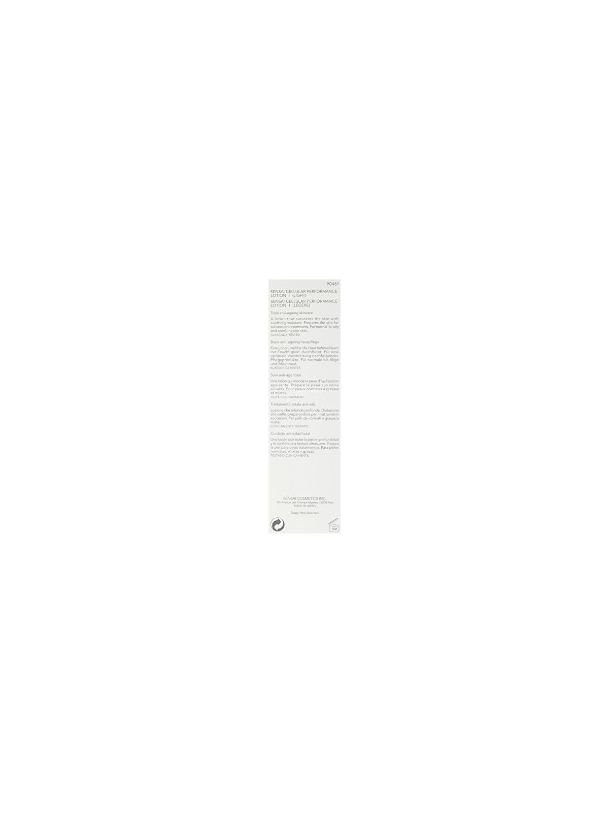Sensai Cellular Perf. Lotion I donna 125ml Light - For Normal To Oily And Combination Skin