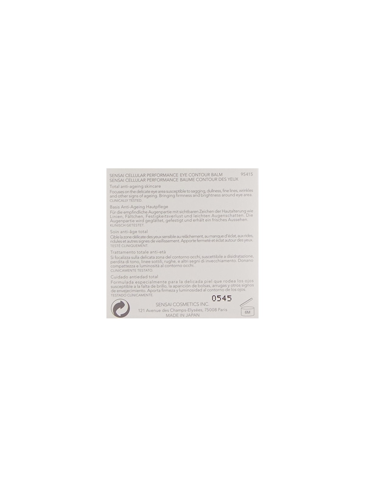 Cellular Performance Eye Contour Balm - Eye cream