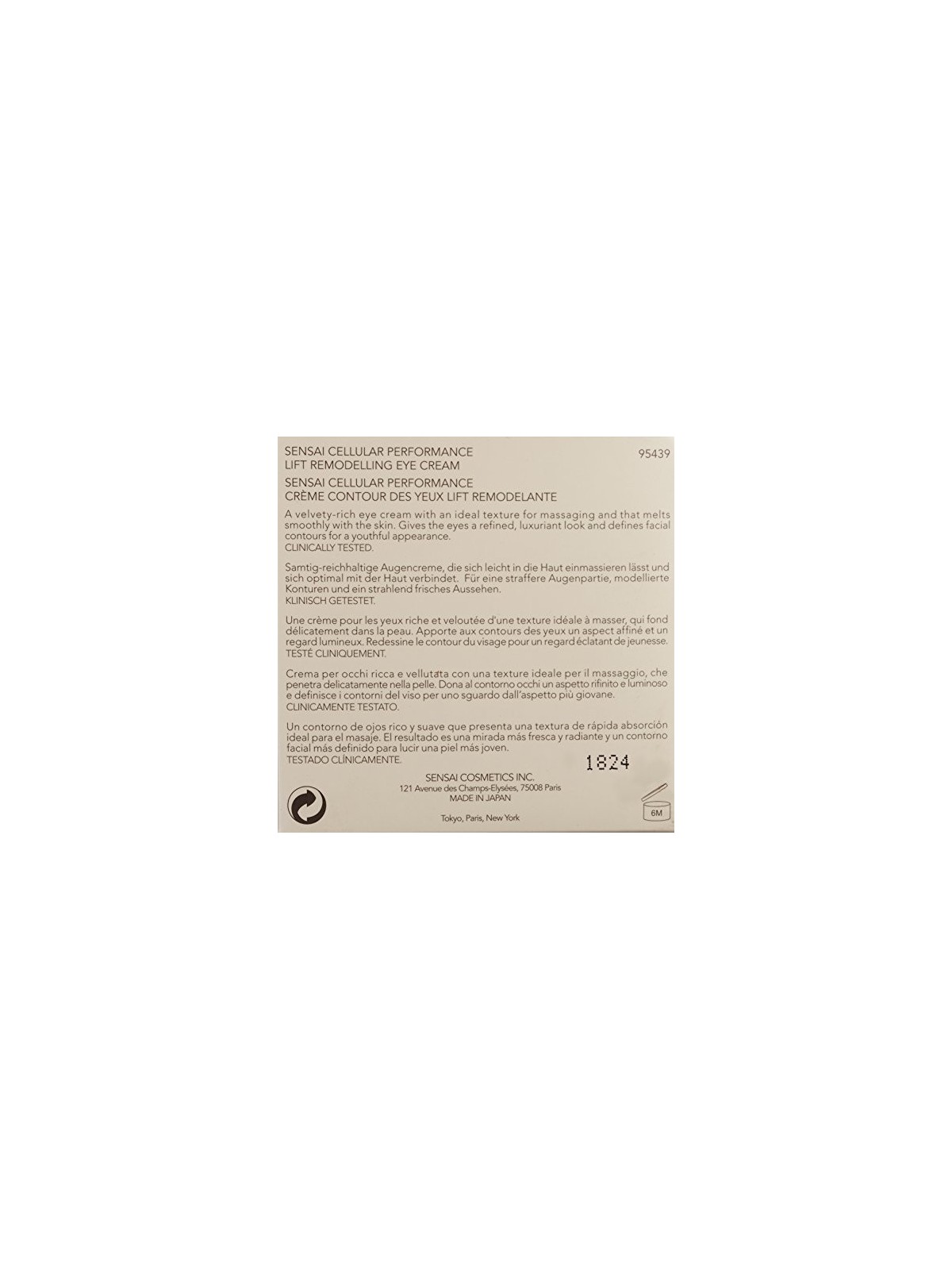 Sensai Cp Lift Remodelling Eye Cream 15ml
