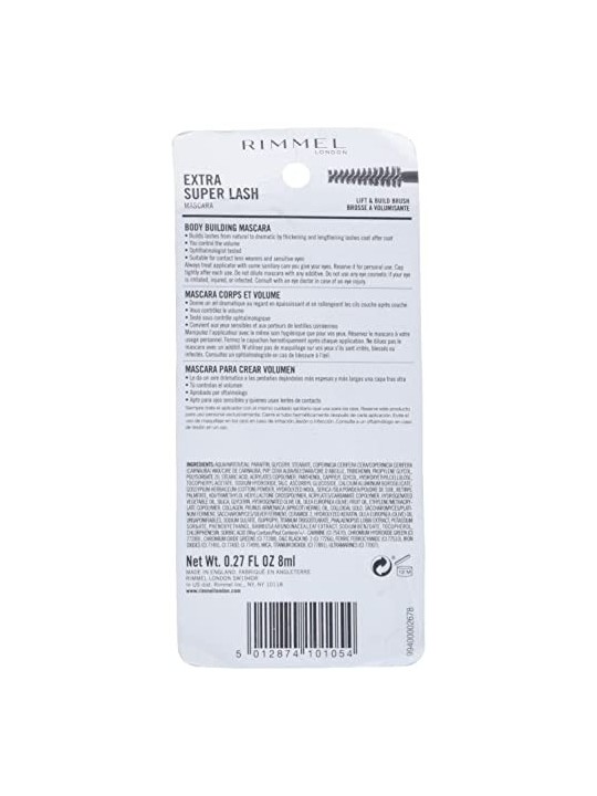 Rimmel Extra Super Lash Mascara 8 ml 101 Black