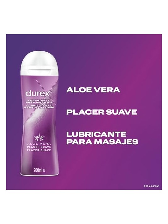 Durex PLAY MASSAGE ALOE VERA gel da massaggio e lubrificante 200ml unisex