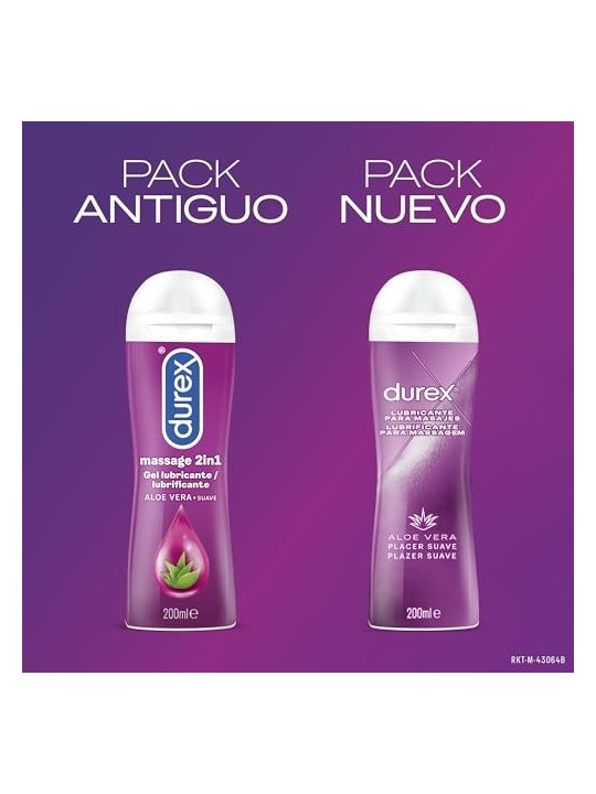 Durex PLAY MASSAGE ALOE VERA gel da massaggio e lubrificante 200ml unisex