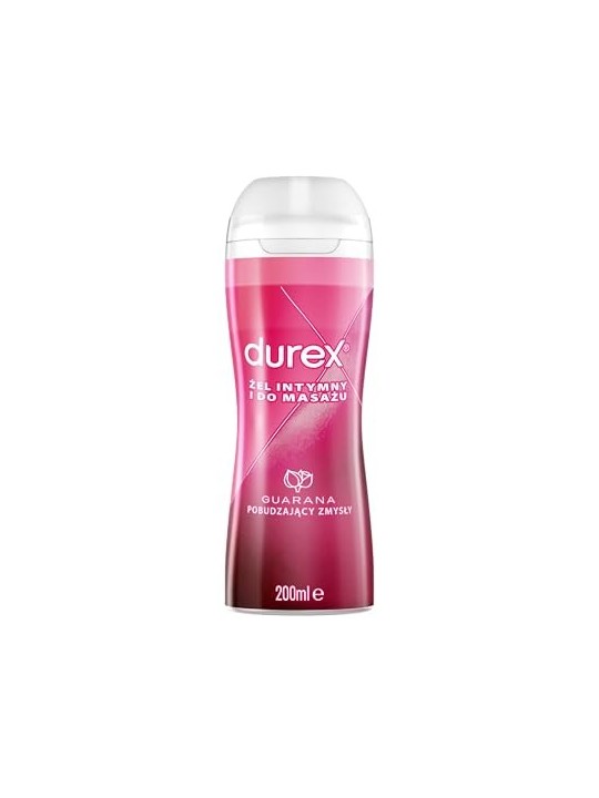 DUREX Play 2in1 Massage Gel da massaggio e gel intimo idratante con guaran stimolante 200ml