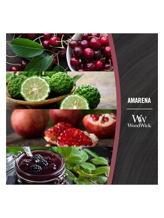 WoodWick Black Cherry Scented Candle 85.0g