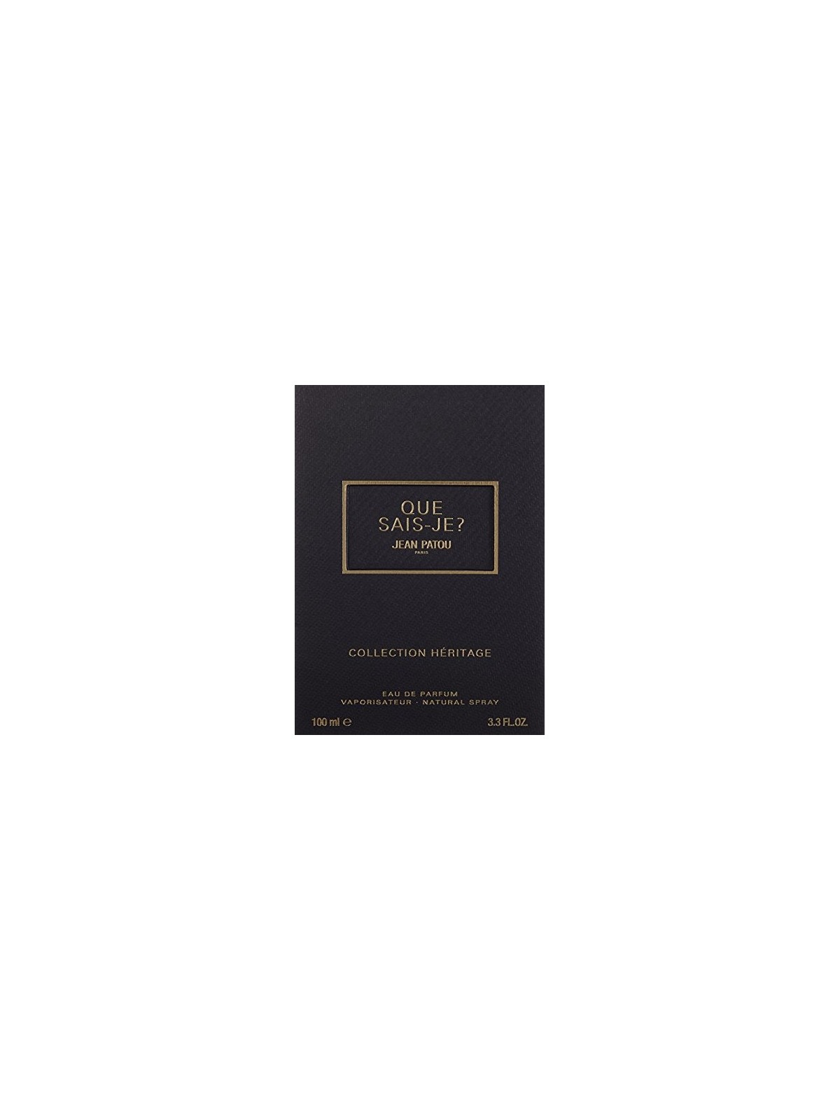 Eau de Parfum donna Jean Patou Collection Hï¿½ï¿½ritage Que Sais-Je? 100ml
