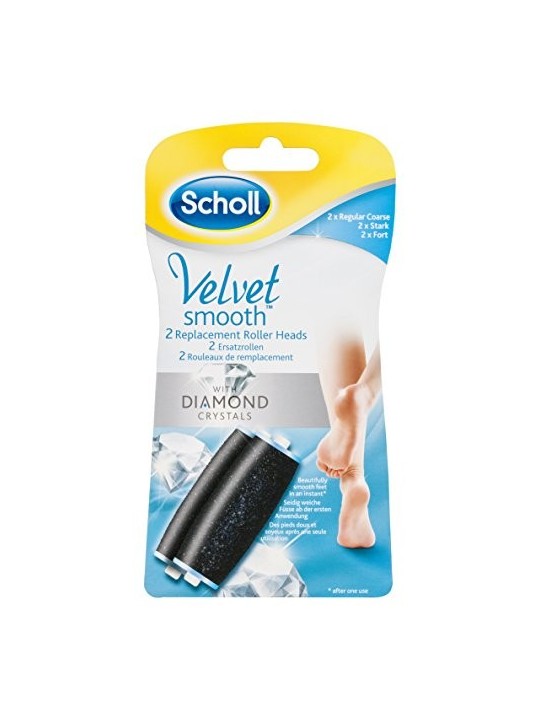 Scholl Scholl Velvet Smooth 2pz Testina sostitutiva in una lima per unghie elettrica donna