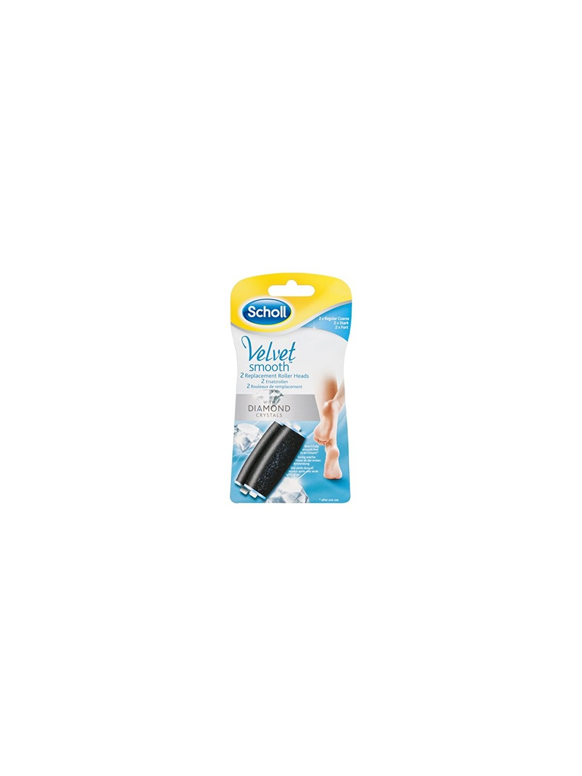 Scholl Scholl Velvet Smooth 2pz Testina sostitutiva in una lima per unghie elettrica donna