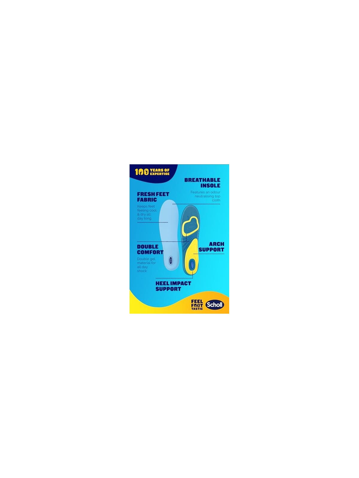 Scholl Gel Active Everyday 1 paio Solette in gel da donna