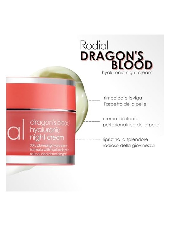 Rodial Dragon's Blood Hyaluronic Night Cream donna 50ml