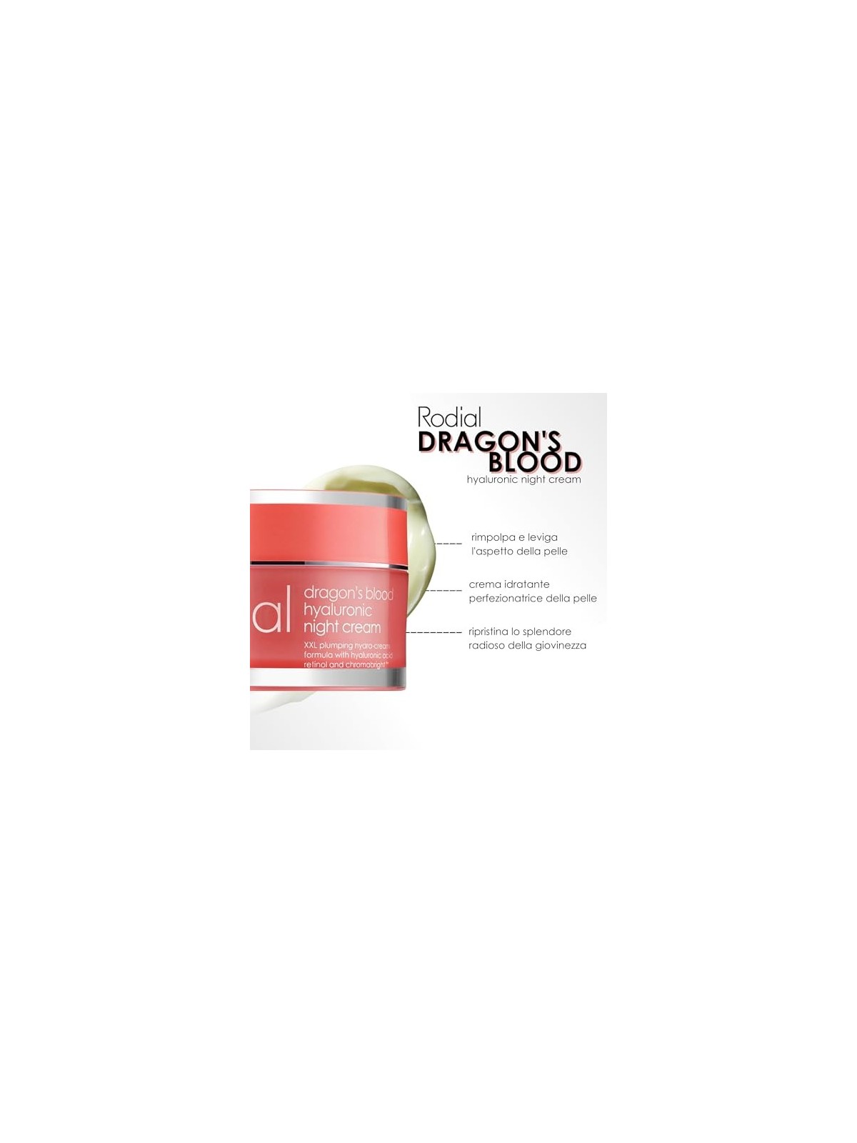 Rodial Dragon's Blood Hyaluronic Night Cream donna 50ml