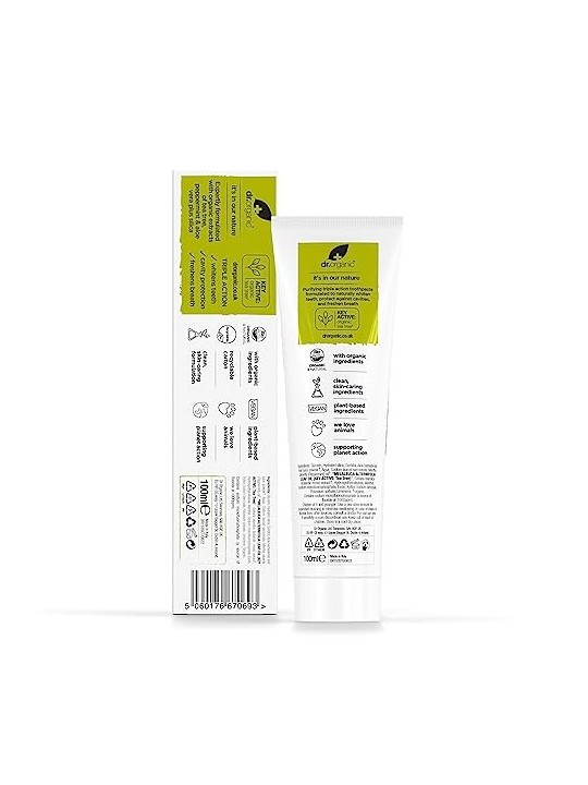 Pasta dentifricia al tea tree Dr Organic BIOACTIVE ORGANIC