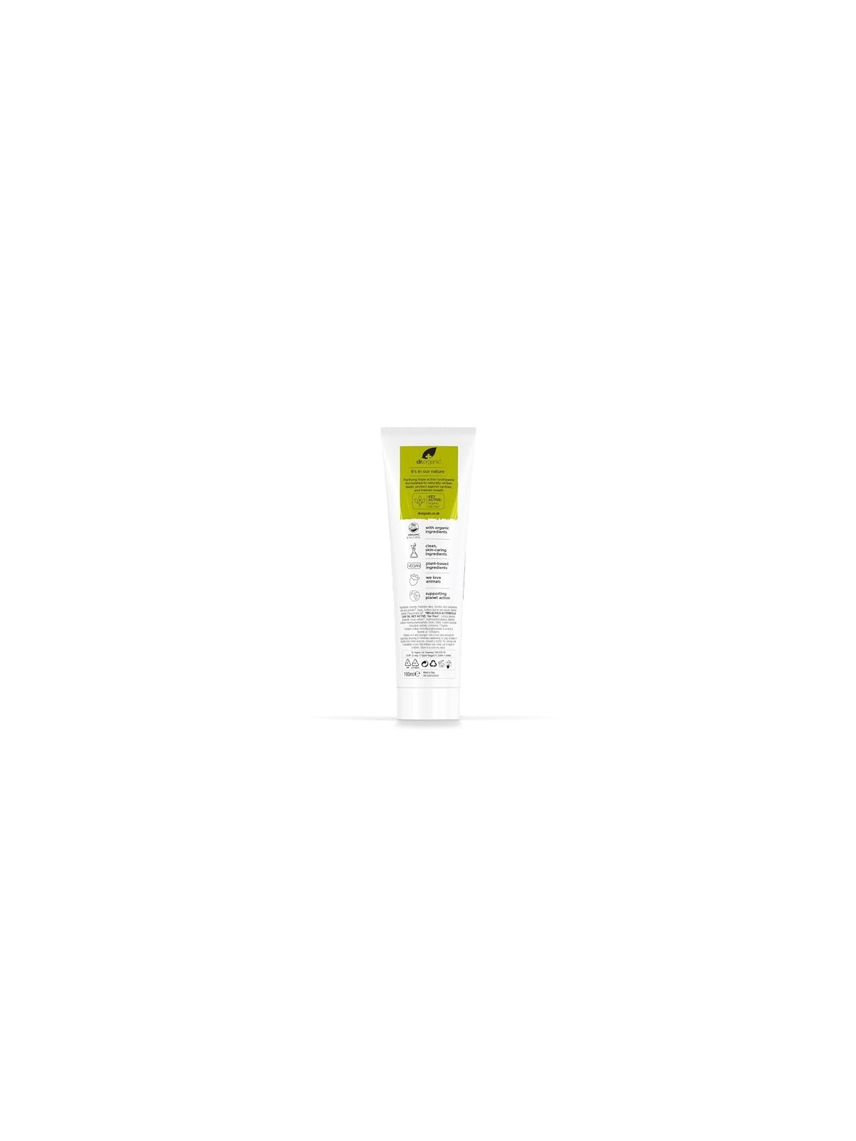 Pasta dentifricia al tea tree Dr Organic BIOACTIVE ORGANIC