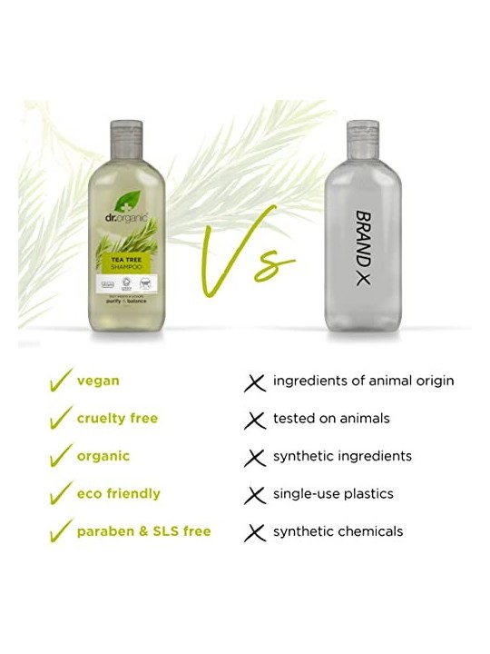 Dr Organic BIOACTIVE ORGANICO shampoo albero del t 265ml unisex Dr. Organic www.essenzetotalstyle.com 