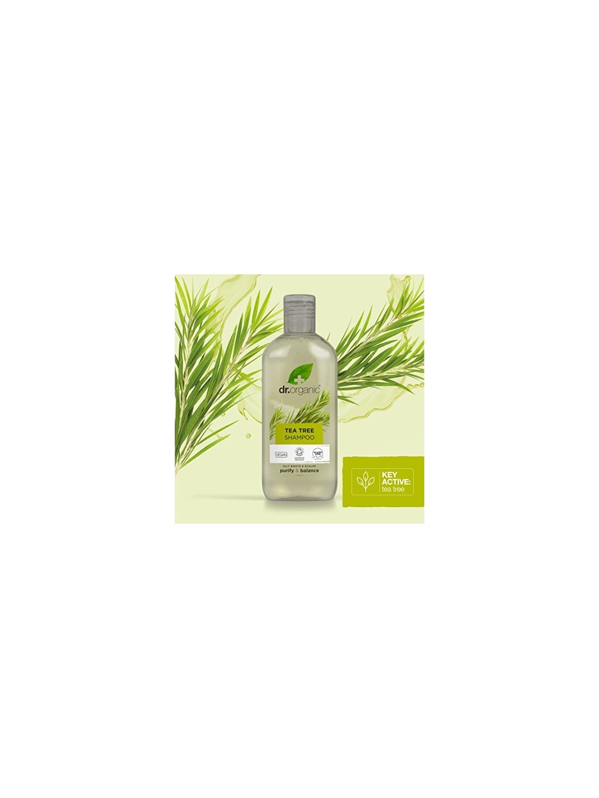 Dr Organic BIOACTIVE ORGANICO shampoo albero del t 265ml unisex Dr. Organic www.essenzetotalstyle.com 