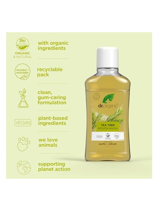 Collutorio Bucal Tea Tree 500ml Unisex