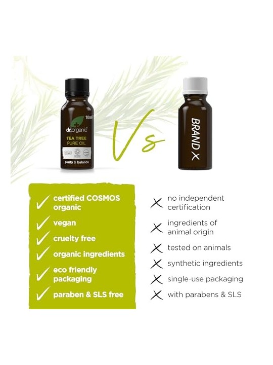 BIOATTIVO ORGANICO Tea Tree Olio Puro 10ml Unisex