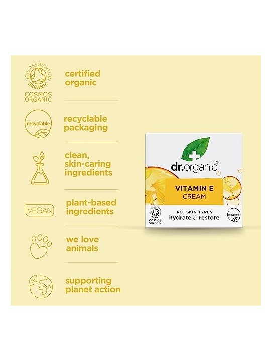 Crema idratante intensa con vitamina E per viso e corpo