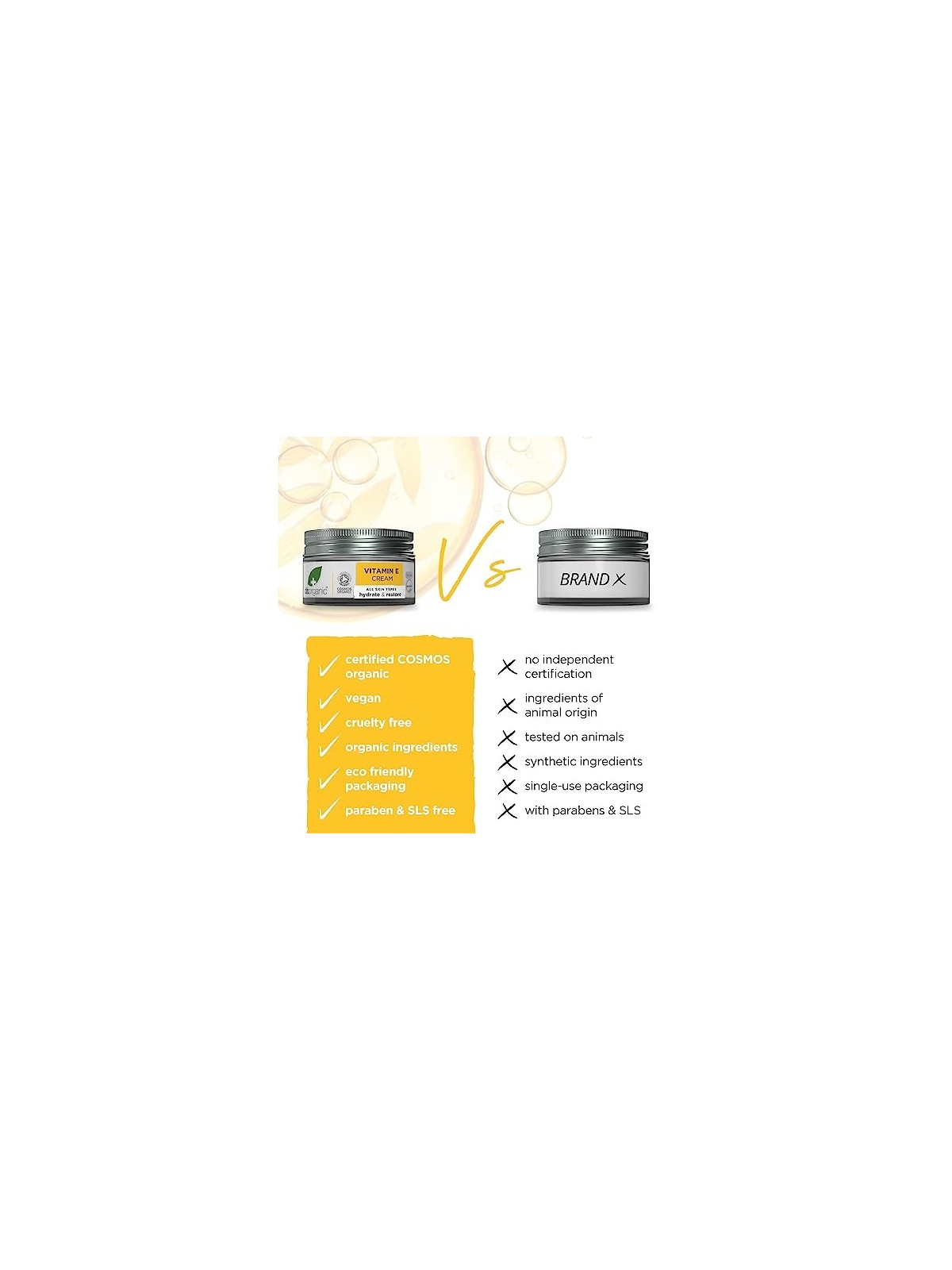 Crema idratante intensa con vitamina E per viso e corpo