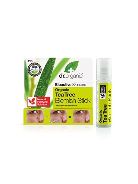 Dr Organic Tea Tree Stick per acne 8ml unisex