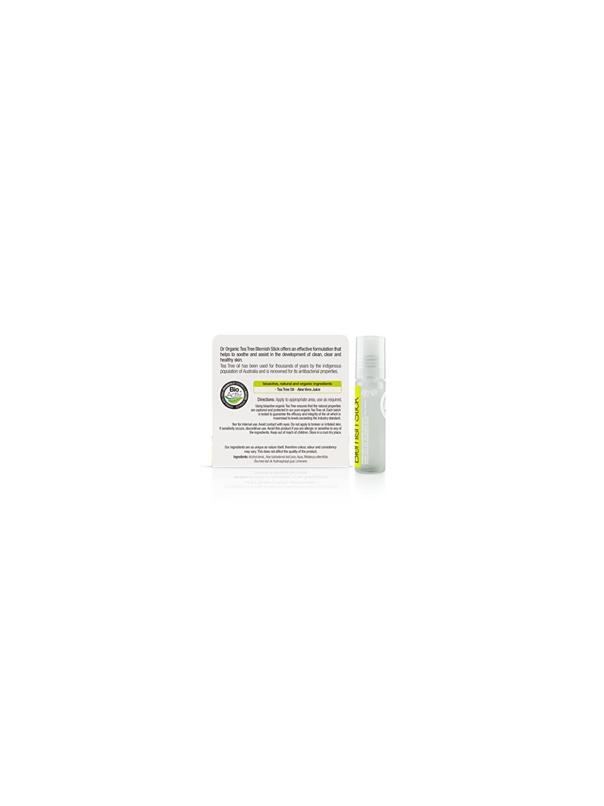 Dr Organic Tea Tree Stick per acne 8ml unisex