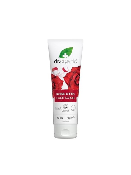 Esfoliante viso Dr Organic ROSA DI DAMASCO 125ml