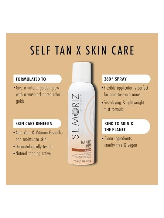 St Moriz SPRAY AUTOABBRONZANTE medio 150ml unisex